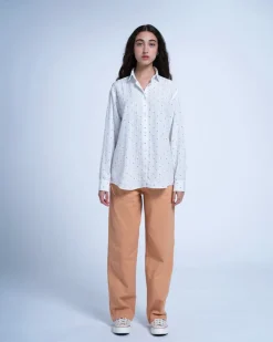 Homecore Chemises|Chemises*BOYFRIEND CUT CREAM / TENCEL SHIRT