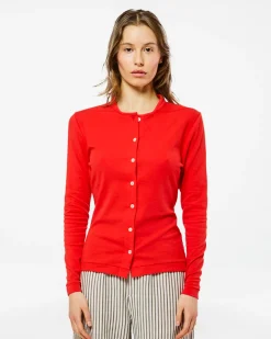 Homecore Tops*CARDIGAN UMA LIGHT RED HEAT