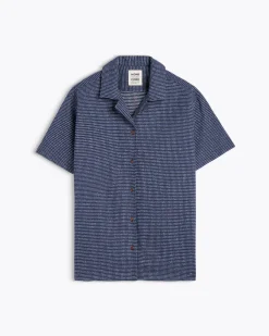 Homecore Chemises|Chemises*CHEMISE AWA CACTUS NAVY-WHITE