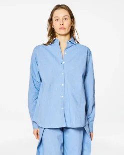 Homecore Chemises|Chemises*CHEMISE BOYFRIEND CHAMBRAY LIGHT BLUE