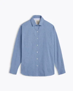 Homecore Chemises|Chemises*CHEMISE BOYFRIEND CHAMBRAY LIGHT BLUE