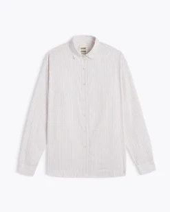 Homecore Chemises|Chemises*CHEMISE BOYFRIEND DAISY WHITE STRIPES