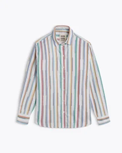 Homecore Chemises|Chemises*CHEMISE BOYFRIEND RAINBOW MULTI WHITE