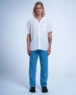 Homecore Chemises*CHEMISE GUARDA CUT WHITE / BLUE