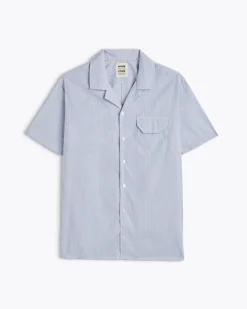 Homecore Chemises*CHEMISE GUARDA SILK BLUE STRIPES