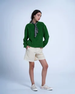 Homecore Sweats & Pulls|Sweats & Pulls*CIRCE STEM GREEN SWEATER