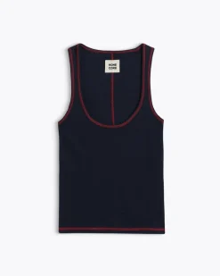 Homecore Tops*DÉBARDEUR MONA DARK NAVY