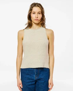 Homecore Tops*DÉBARDEUR NIOBE LINEN ECRU