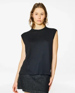 Homecore Tops*DÉBARDEUR TOM LINEN BLACK