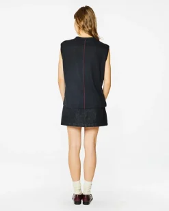Homecore Tops*DÉBARDEUR TOM LINEN BLACK