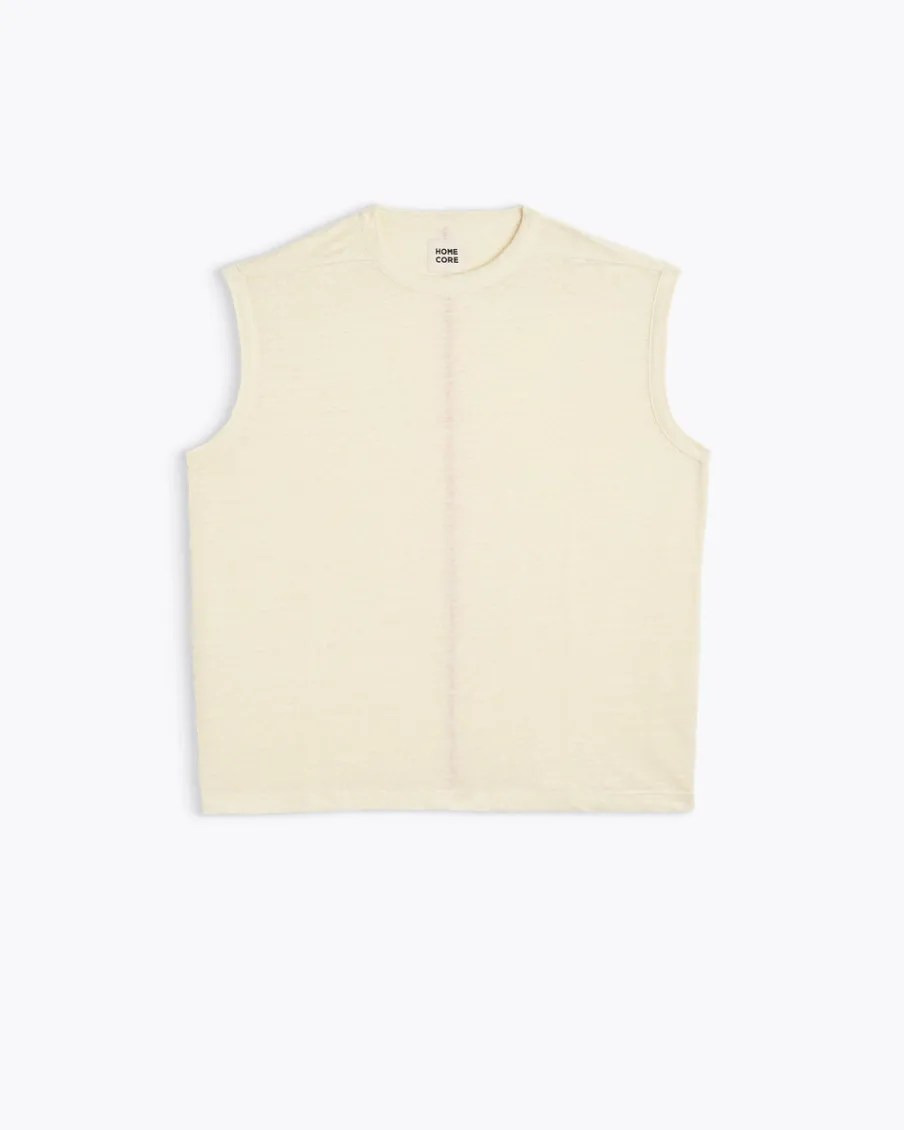Homecore Tops*DÉBARDEUR TOM LINEN IVORY
