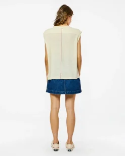 Homecore Tops*DÉBARDEUR TOM LINEN IVORY