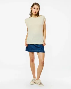 Homecore Tops*DÉBARDEUR TOM LINEN IVORY