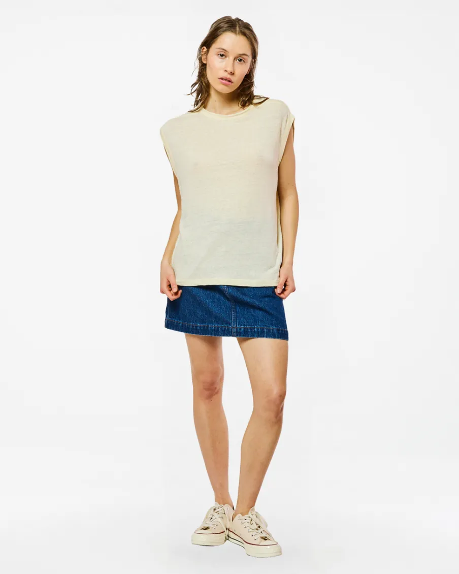 Homecore Tops*DÉBARDEUR TOM LINEN IVORY