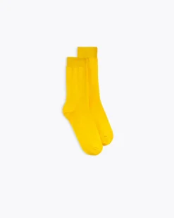 Homecore Accessoires|Accessoires*FINE COTTON SOFT YELLOW SOCKS