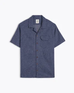 Homecore Chemises*GUARDA CACTUS NAVY-WHITE SHIRT