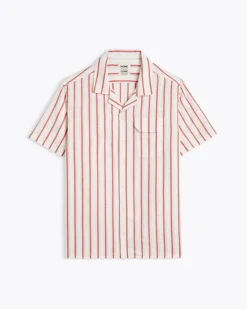 Homecore Chemises*GUARDA TRACKS CREAM-RED SHIRT