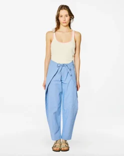 Homecore Pantalons & Shorts|Pantalons & Shorts*PANTALON AKITO CHAMBRAY SKY BLUE