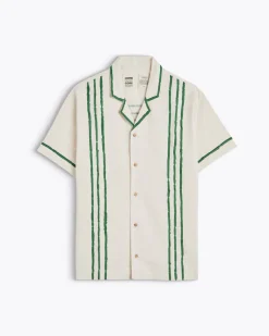 Homecore Chemises*PRAIA GREEN STRIPES SHIRT