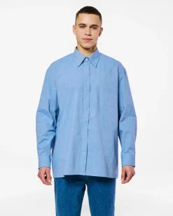 Homecore Chemises*SHADOW CHAMBRAY LIGHT BLUE SHIRT