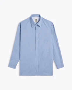 Homecore Chemises*SHADOW CHAMBRAY LIGHT BLUE SHIRT