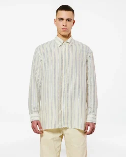 Homecore Chemises*SHADOW TRACKS BLACK STRIPES SHIRT