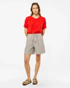 Homecore Pantalons & Shorts|Pantalons & Shorts*SHORT AMELIE STRIPES KHAKI STRIPES