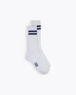 Homecore Accessoires|Accessoires*SPORT WHITE-NAVY SOCKS