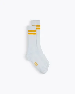 Homecore Accessoires|Accessoires*SPORT WHITE-YELLOW SOCKS