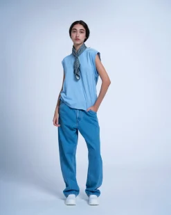 Homecore T-shirts & Polos|T-shirts & Polos*TOM BIO POWDER BLUE TOP