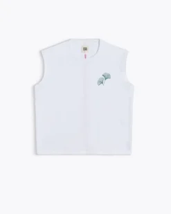 Homecore T-shirts & Polos|T-shirts & Polos*TOM GINKO BIO WHITE / GREEN TOP