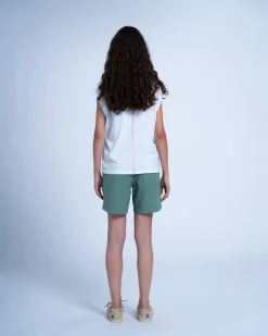 Homecore T-shirts & Polos|T-shirts & Polos*TOM GINKO BIO WHITE / GREEN TOP