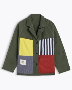 Homecore Vestes & Manteaux*VESTE PANEV PEACH FOREST GREEN